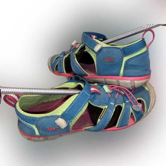 Keen Big Kids' Seacamp II CNX Green Pink Size 7